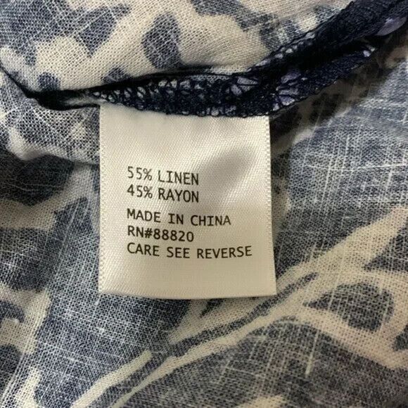 Christian Siriano Linen Blend Button Shirt NWOT - Picture 4 of 6